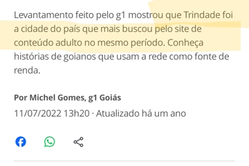 Goiás é o Estado que mais pesquisou o termo "onlyfans"